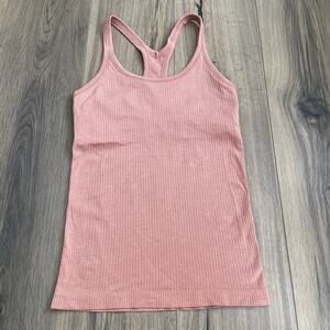 Lululemon Ebb to Street Tank Top Size 6 Ribbed Racerback Shelf Bra Compression